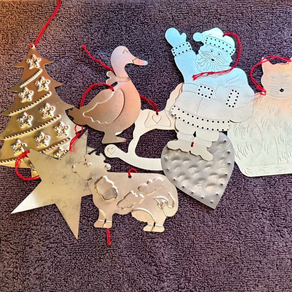Lot of Tin Christmas Ornaments - Picture 2 of 8